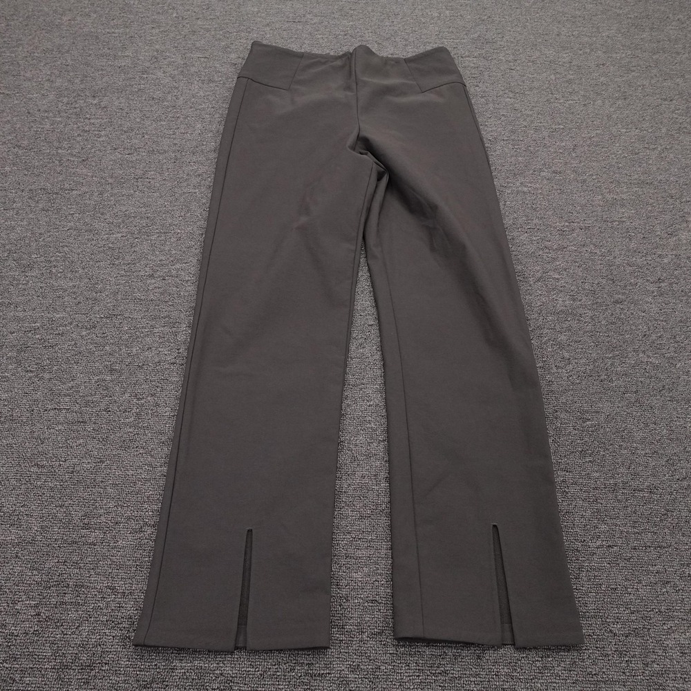 Athleta Pants Womens 10 Gray Wander Slim Straight Crop High‎ Rise Ankle Slit